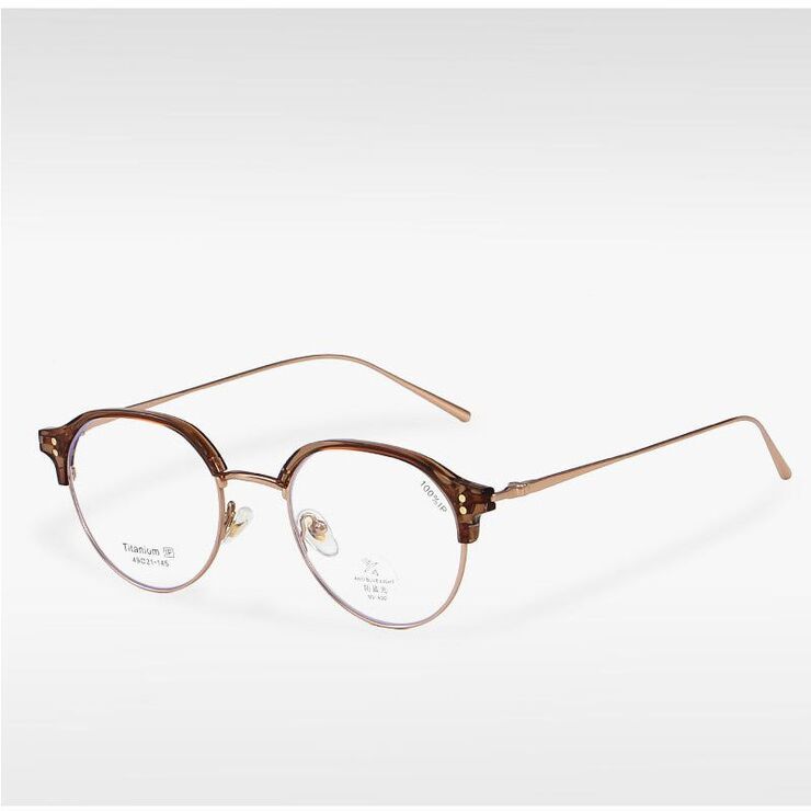 Titanium + plastic TR90 extralight frame with Blue Ray Cut protection lenses MAMO T22053-2