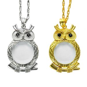 Magnifier, magnifying glass in the form of pendant around the neck 新款项链放大镜-XX, diameter: 40 mm, magnification: 6Х