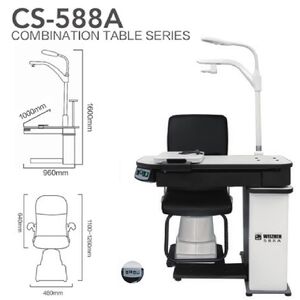 Ophthalmologist workstation, combined table + chair CS-588A, tabletop 980*490 mm