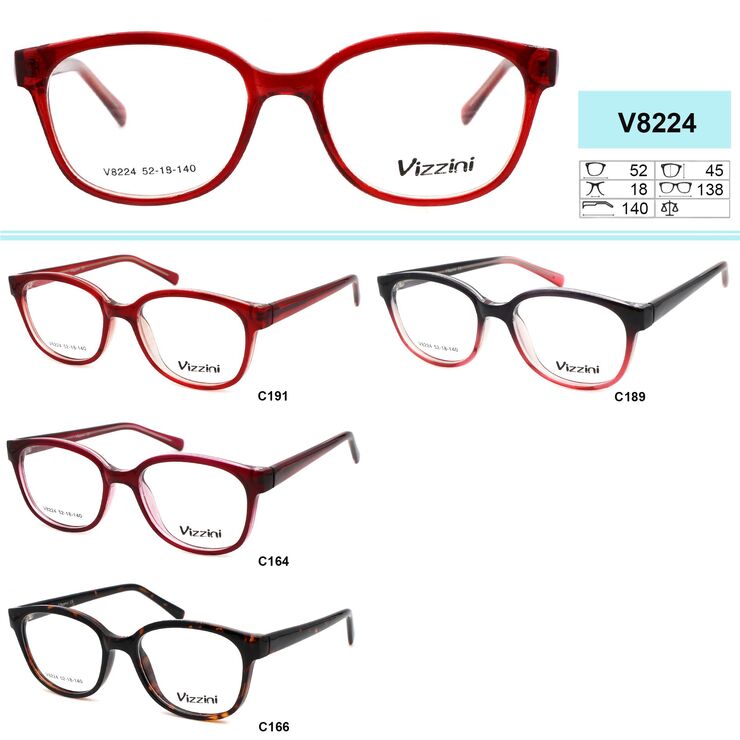 Plastic eyeglass frame Vizzini V8224