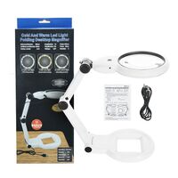 Tabletop magnifying glass with backlight 3B-1F-XX, magnification: 6X, 12X