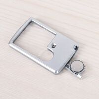 Portable pocket magnifier with backlight 4B-3-2, size: 45*45 mm, ⌀20 mm, magnification: 3X, 6X