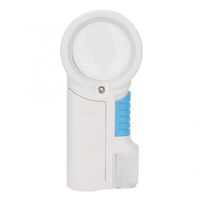 Magnifier with universal backlight, magnifying glass with handle 7010-XX, diameter 50 mm, magnification: 8Х