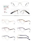 Metal frames for glasses with spring hinges Big City LF1611
