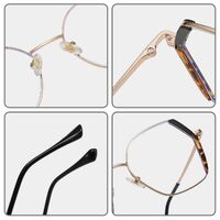 Combined frame (metal + TR90) or glasses with blue light protection, with spring hinges FA87259