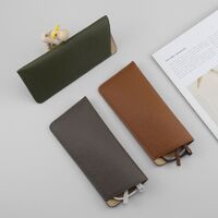 Футляр-чехол из натуральной кожи для очков с подкладкой из микрофибры ZY003