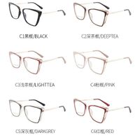 TR90 plastic frame or glasses with blue light protection, with spring hinges FA87078