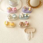 Mini soft contact lens kit retractable W-CT35熊兔彩虹