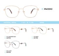 Metal women's frame for glasses MW2042