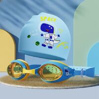 Swimming waterproof anti-fog goggles for kids (3-15 years), with cap, 626-YU