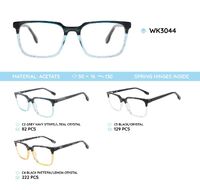 Acetate plastic frames for kids, with spring higes WK3044