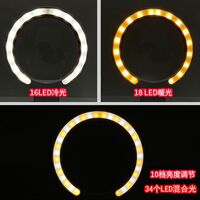 Складная лупа с универсальной подсветкой, увеличительное стекло с ручкой 7069-XX-1, диаметр 135 мм, увеличение: 2,5X, 4,5Х