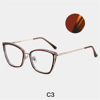 Combined frame (metal + TR90) or glasses with blue light protection, with spring hinges FA87257