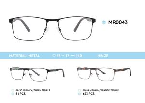 Металлическая оправа с дужками из пластика TR-90 MR0043