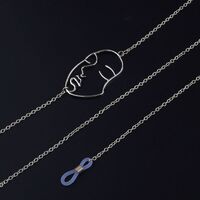 Metal non-slip chain, with mask, for glasses and masks GL894