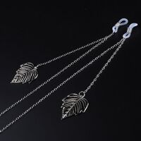 Металлическая нескользящая цепочка, c листом, для очков и масок GL938