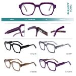 Plastic frames for glasses, thick acetate Big City H2807