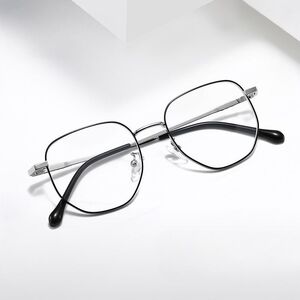 Metal glasses with blue light and UV protection 9676-2-GT