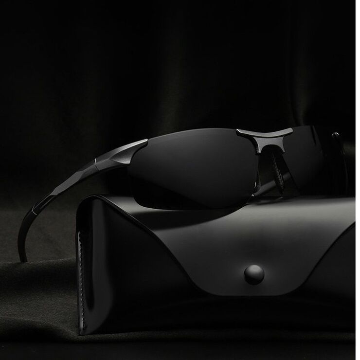 Поляризационные солнцезащитные металлические очки с защитой UV400 PC8177-GT