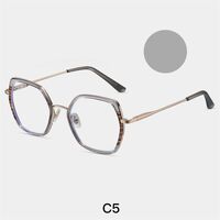 Combined frame (metal + TR90) or glasses with blue light protection, with spring hinges FA87254