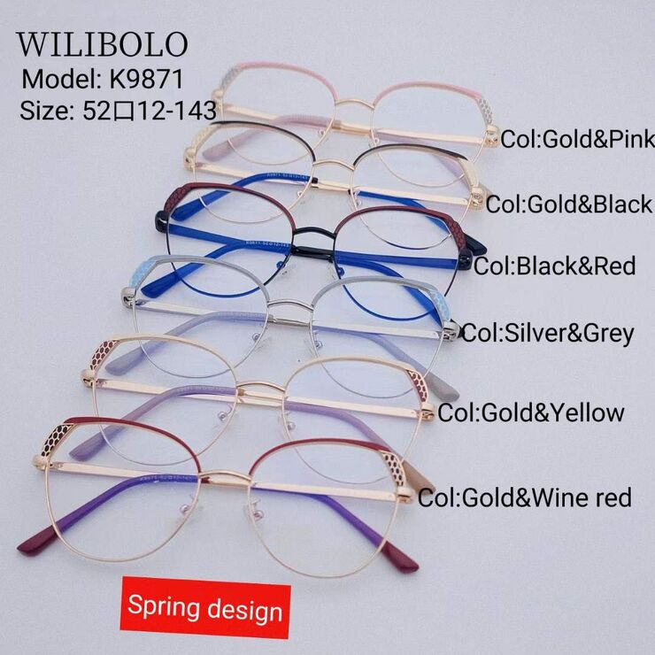Metal ultrathin women's frames Wilibolo K9871