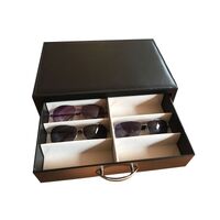 Desktop office box - display case for frames and glasses, flannel lining, for 24 slots JS-C207