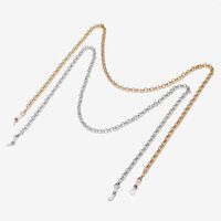 Металлическая нескользящая цепочка, набор из 2-х цепочек золотого и серебряного цвета, для очков и масок GM080