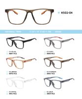 TR90 plastic eyeglasses frame K502-04