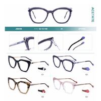 Оправа комбинированная, ацетат + металл, с флексом Big City JB6008