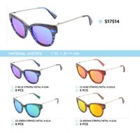 Acetate plastic frames polarized sunglasses S17043