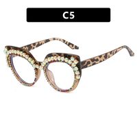 Plastic glasses with blue light protection and rhinestones for women 9620镶钻-PN