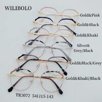 Metal + TR90 plastic ultrathin women's frames with spring hinges Wilibolo TR3072