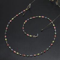 Metal non-slip gold chain with simple eyes for glasses and masks GL661