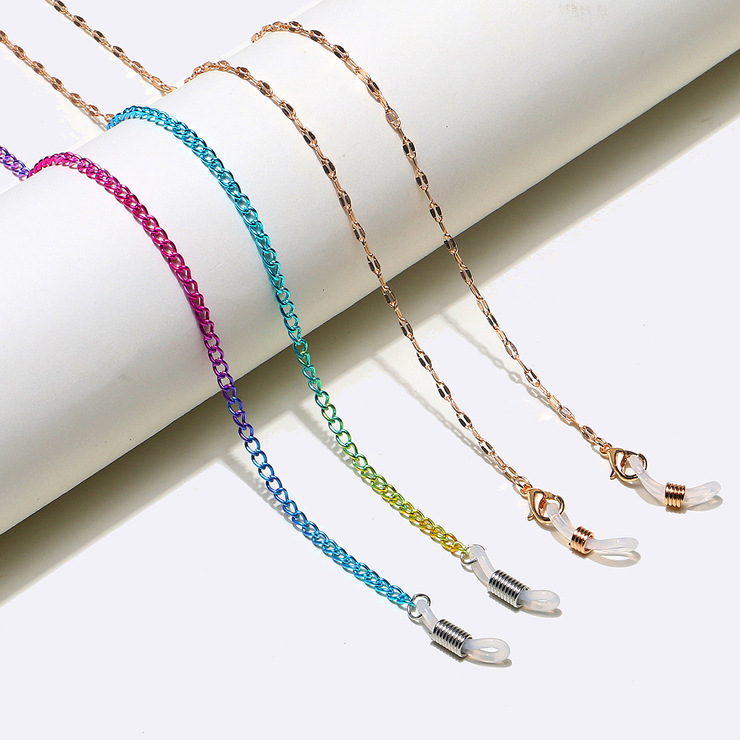 Набор из двух акриловых цепочек для очков прозрачной и ракушки GM054