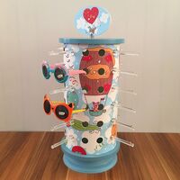Rotating glasses stand - display for children's optics corner with 24 slots JS-C143 