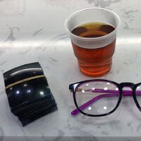 Polarized plastic lenses, 55*70 mm, gray / green / brown / yellow (price per pair!) F=400mm, 600mm