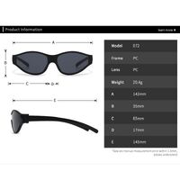 Пластиковые женские солнцезащитные очки с формой оправы 