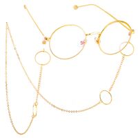 Металлическая нескользящая цепочка, с кольцами, для очков и масок GL525