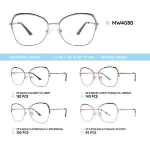 Metal women's frame for glasses MW4080