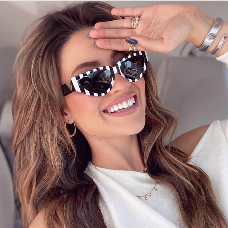 Plastic cat-eyel sunglasses for women Elit 923-EL