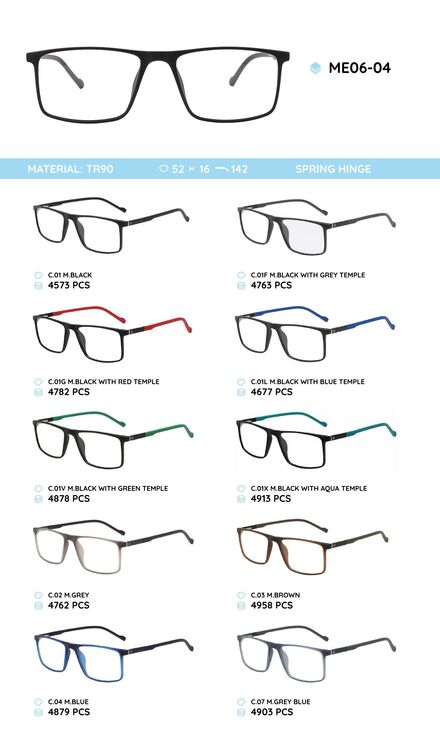 TR-90 plastic frames for glasses ME06-04