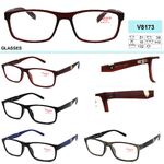 Plastic frame glasses for men VIZZINI V8173, diopter: +1.00 to +4,00 (step 0.25)