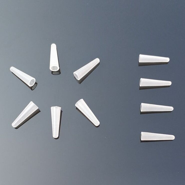 Насадки на пинцеты, прозрачный цвет T-1, заказ от 500 штук