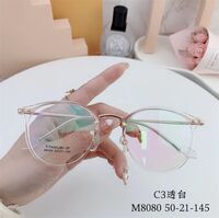 Hybrid frame, metal + TR90, with Blue Block coating SANTA M8080