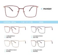 Metal women's frame for glasses MW4069