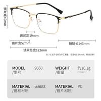 Очки металлические с защитой от синего света 9660-2-GT