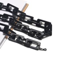 Акриловая цепочка для очков с овальными звеньями, разные цвета GB078