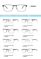 Metal frame with temples made of TR-90 material MR0047