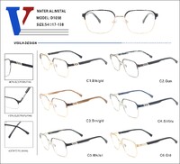 Оправа металлическая полуободковая с флексом D1038-DA