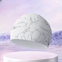 Silicone waterproof swimming cap for adults GJ002-YU